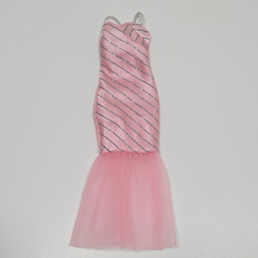 2010 Barbie Fashionistas Fashion Pack Mattel Pink Sparkle Mermaid Dress Only